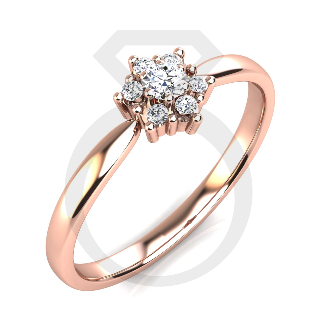 en.b.114r Rose Eljegyzési gyűrű