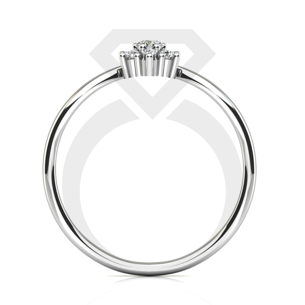 en.b.114w Rose Eljegyzési gyűrű