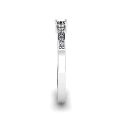 1+10koves gy feher2 Pineapple Eljegyzési gyűrű