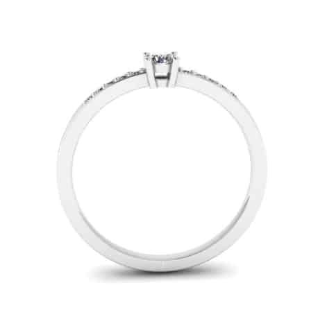 1+10koves gy feher3 Pineapple Eljegyzési gyűrű