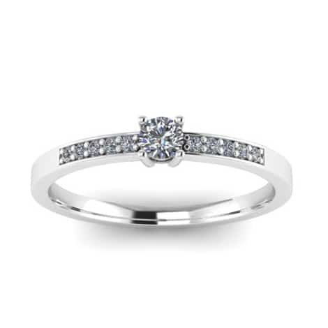 1+10koves gy feher4 Pineapple Eljegyzési gyűrű