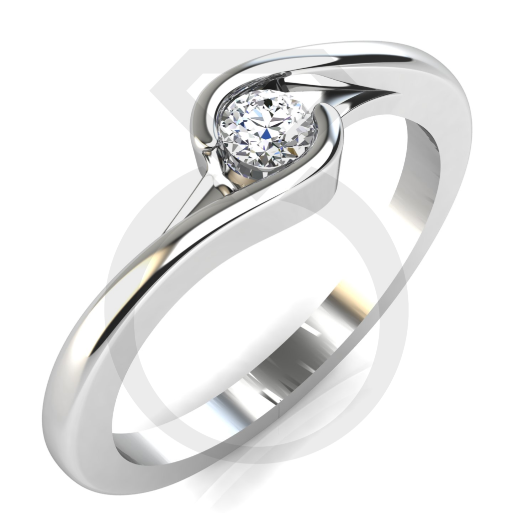 D28815-1 Ren_Perspective_Diamond Bermark_White Loukas Low reflection_Silver Low toon - Bermark-6c9cd33e-d9ad-4b29-a939-aa4d372a8828 Eliza Eljegyzési gyűrű