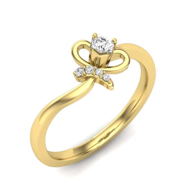 en-bu-006y Arany Design Gyűrű 14k