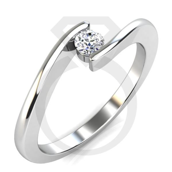 en.ak.015 Ivory Eljegyzési gyűrű