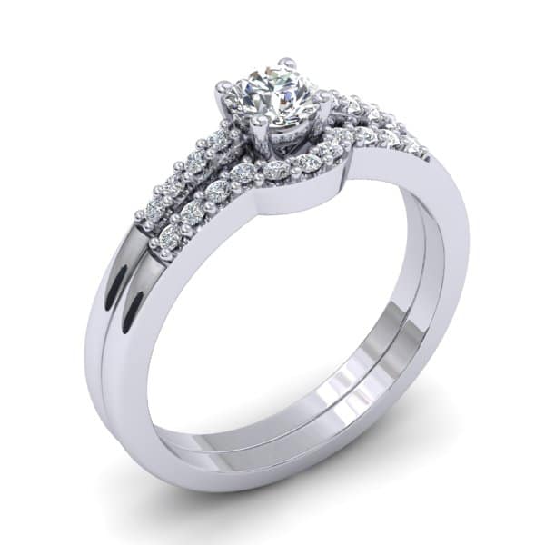 en.bu.058 Twin Eljegyzési gyűrű